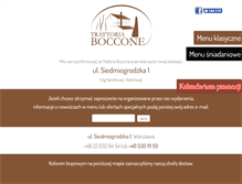 Tablet Screenshot of boccone.pl